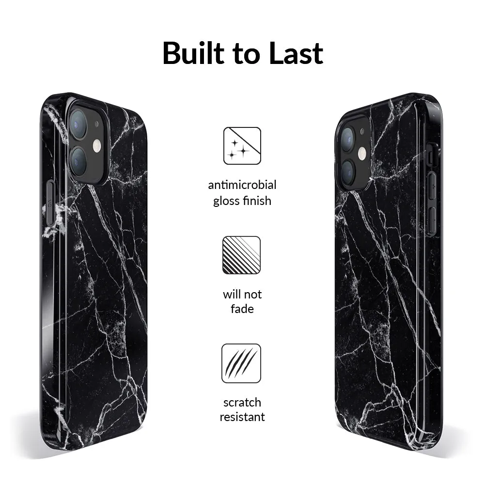 Black Marble iPhone Case