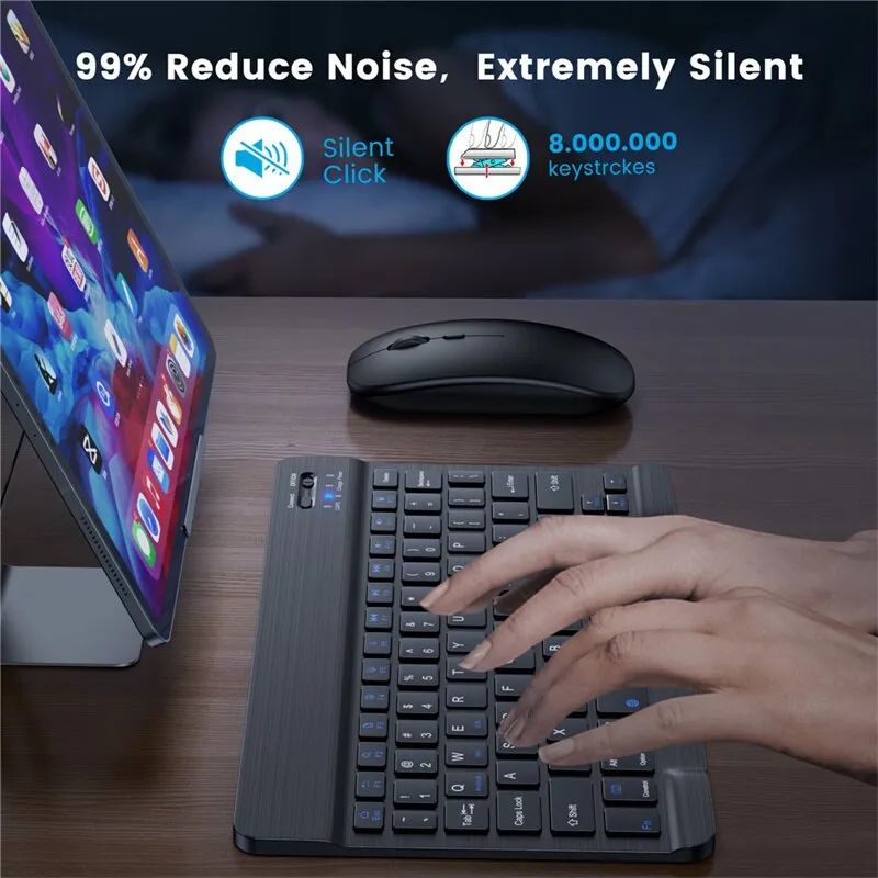 Bluetooth Keyboard And Mouse For Phone Tablet Android IOS Windows Wireless Mouse Keyboard Combo Kits Bluetooth-compatible IPad