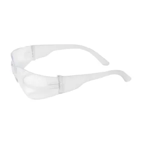 Bouton Optical 250-01-0900 Rimless Safety Glasses with Clear Temple, Clear Lens and Anti-Scratch Coating