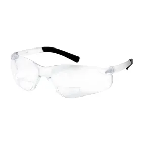 Bouton Optical 250-26-0030 Rimless Safety Readers with Clear Temple, Clear Lens and Anti-Scratch Coating -  3.00 Diopter