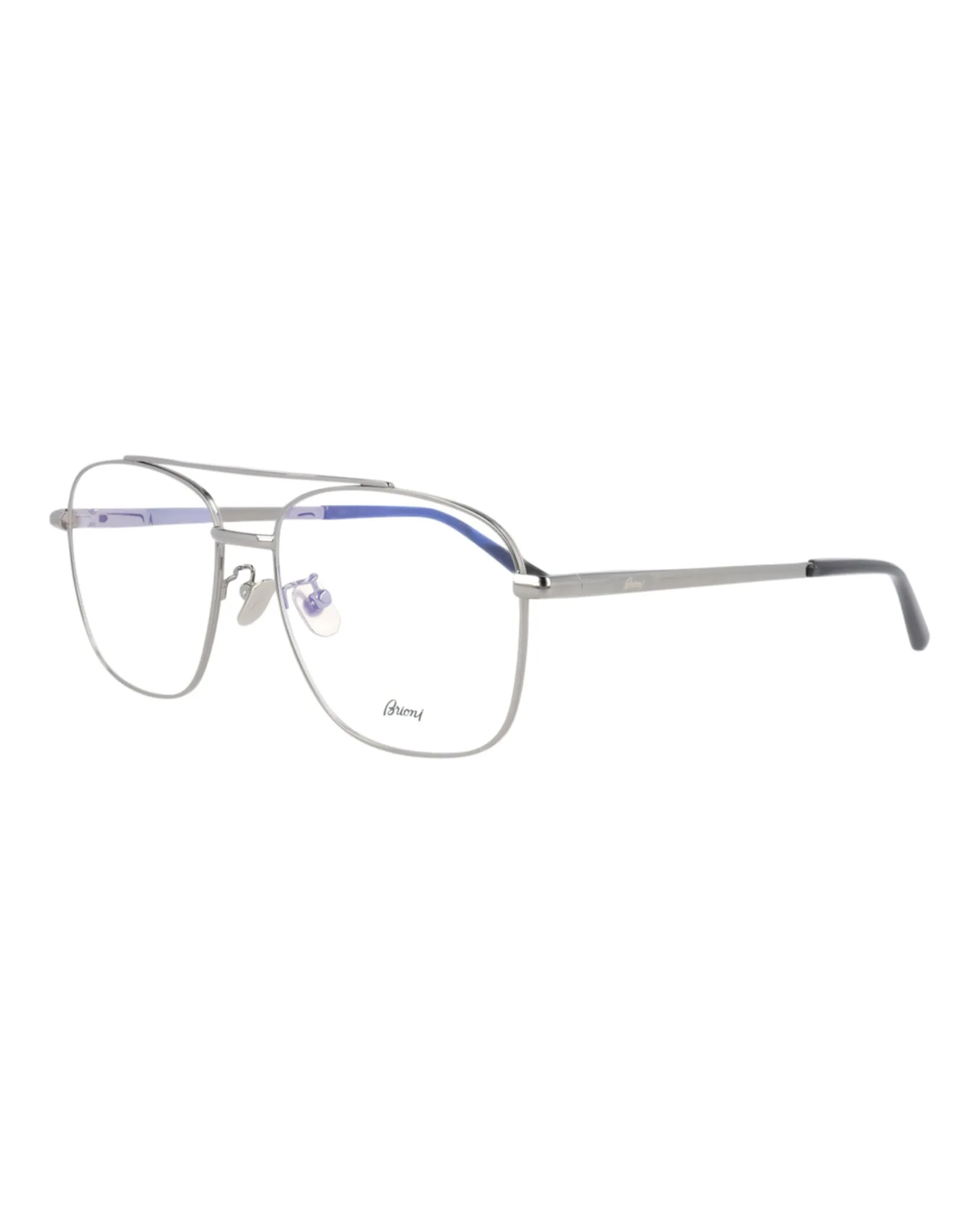 Brioni Aviator-Style Metal Optical Frames