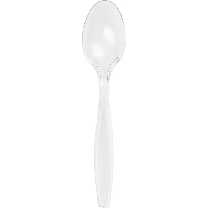 Bulk Clear Bulk Plastic Spoons (600 per Case)