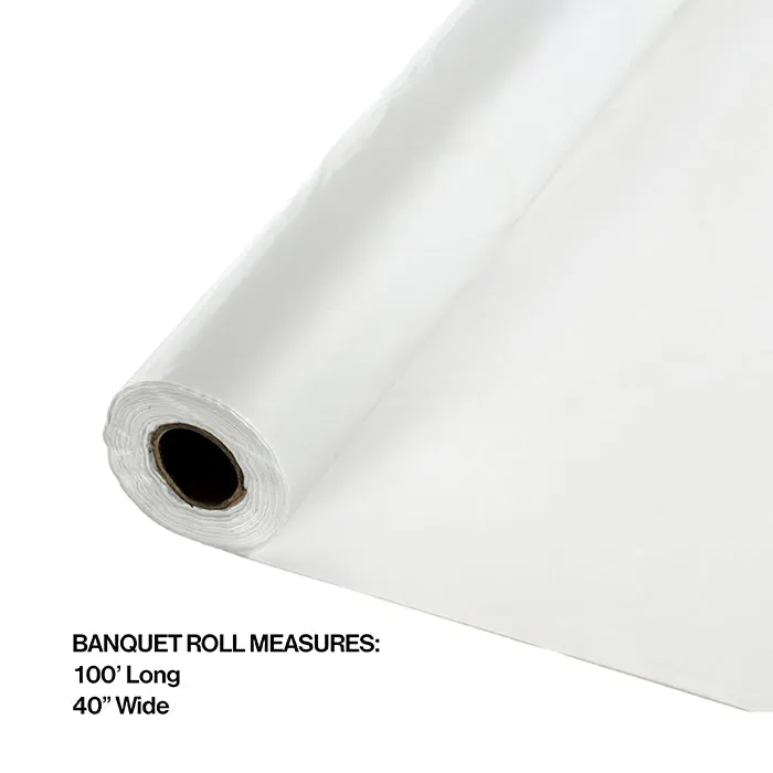 Bulk Clear Plastic Banquet Table Roll 100 ft x 40 inch