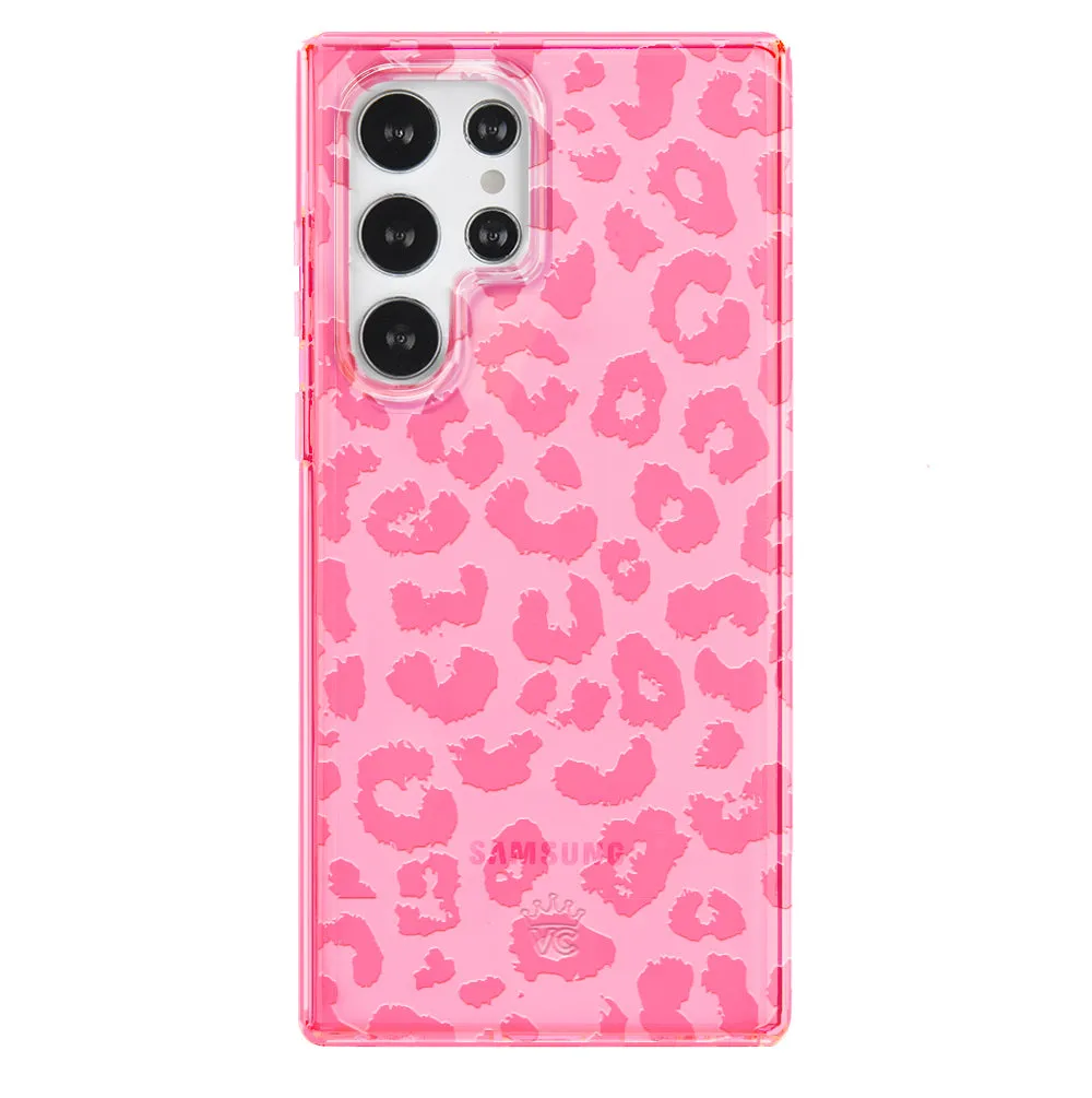 Candy Pink Leopard Samsung Case