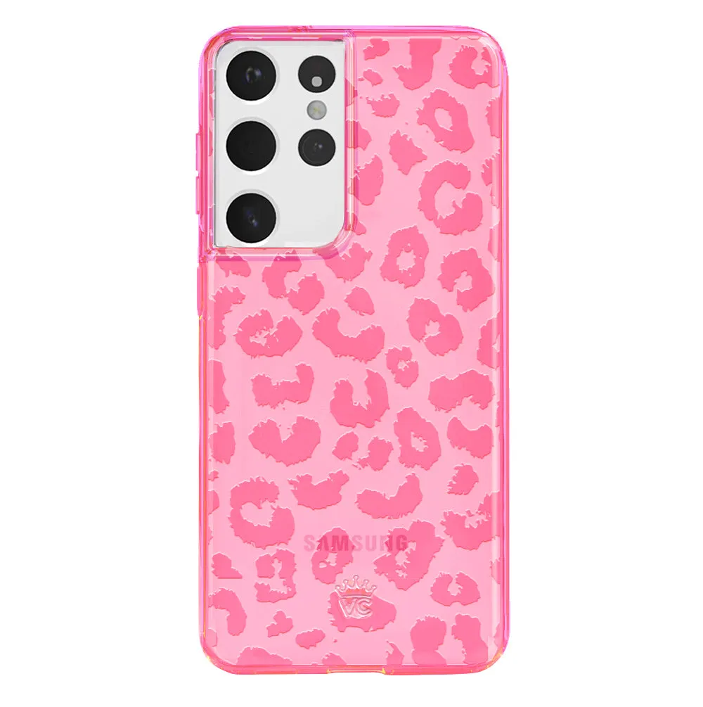 Candy Pink Leopard Samsung Case