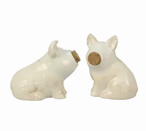 Ceramic Pig Salt and Pepper Shaker Set