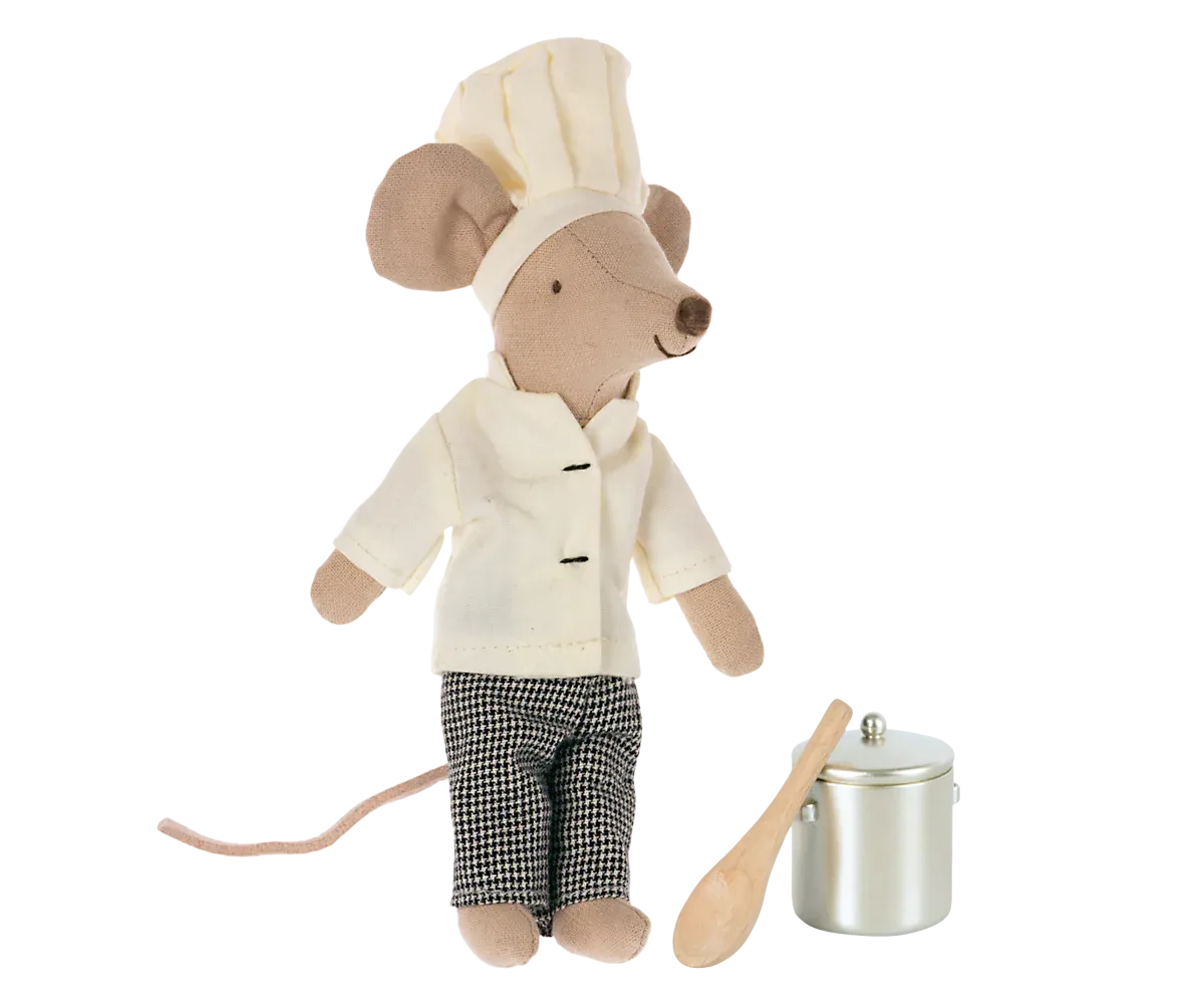 Chef mouse w. soup pot and spoon 2024