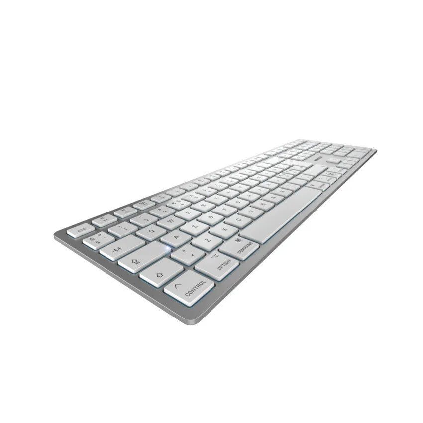 CHERRY KW 9100 SLIM FOR MAC keyboard Universal USB   Bluetooth QWERTY English Silver