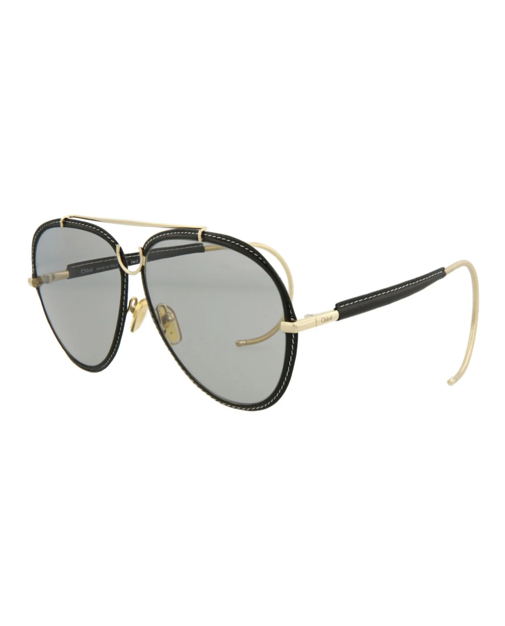 Chloe Aviator-Style Metal Sunglasses, style # CH0080S-30011918003