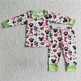 Christmas Boy long sleeve pajamas set BLP0037