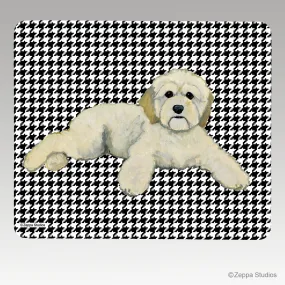 Cockapoo Houndstooth Mouse Pad