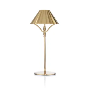 Cordless Rechargeable Gold LED Lamp, 32cm