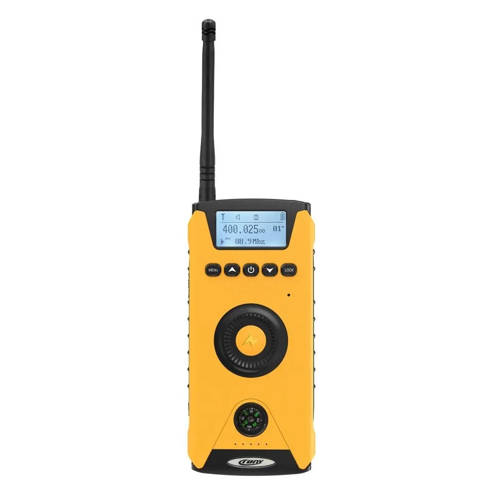 Crony 5W CY-919 Rechargeable Two-way Radios Wireless Portable Walkie Talkies With solar charging flashlight 1-4 KM