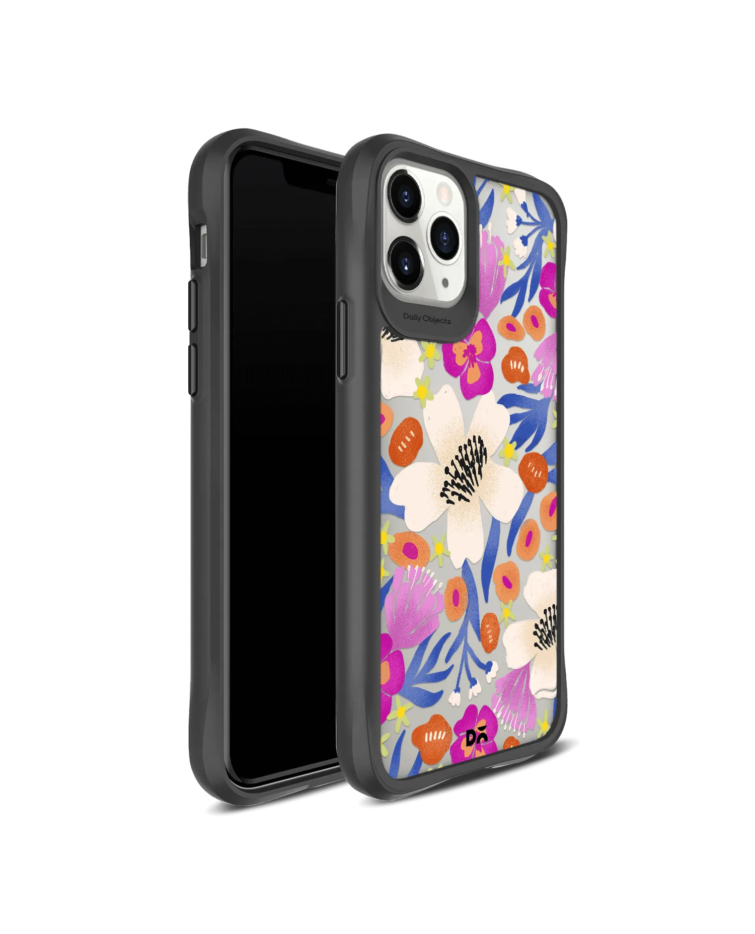 DailyObjects Dusty Balloonflower Black Hybrid Clear Case Cover For iPhone 11 Pro Max