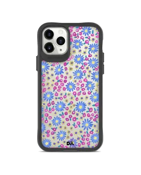 DailyObjects Glittering Daisy Black Hybrid Clear Case Cover For iPhone 11 Pro Max