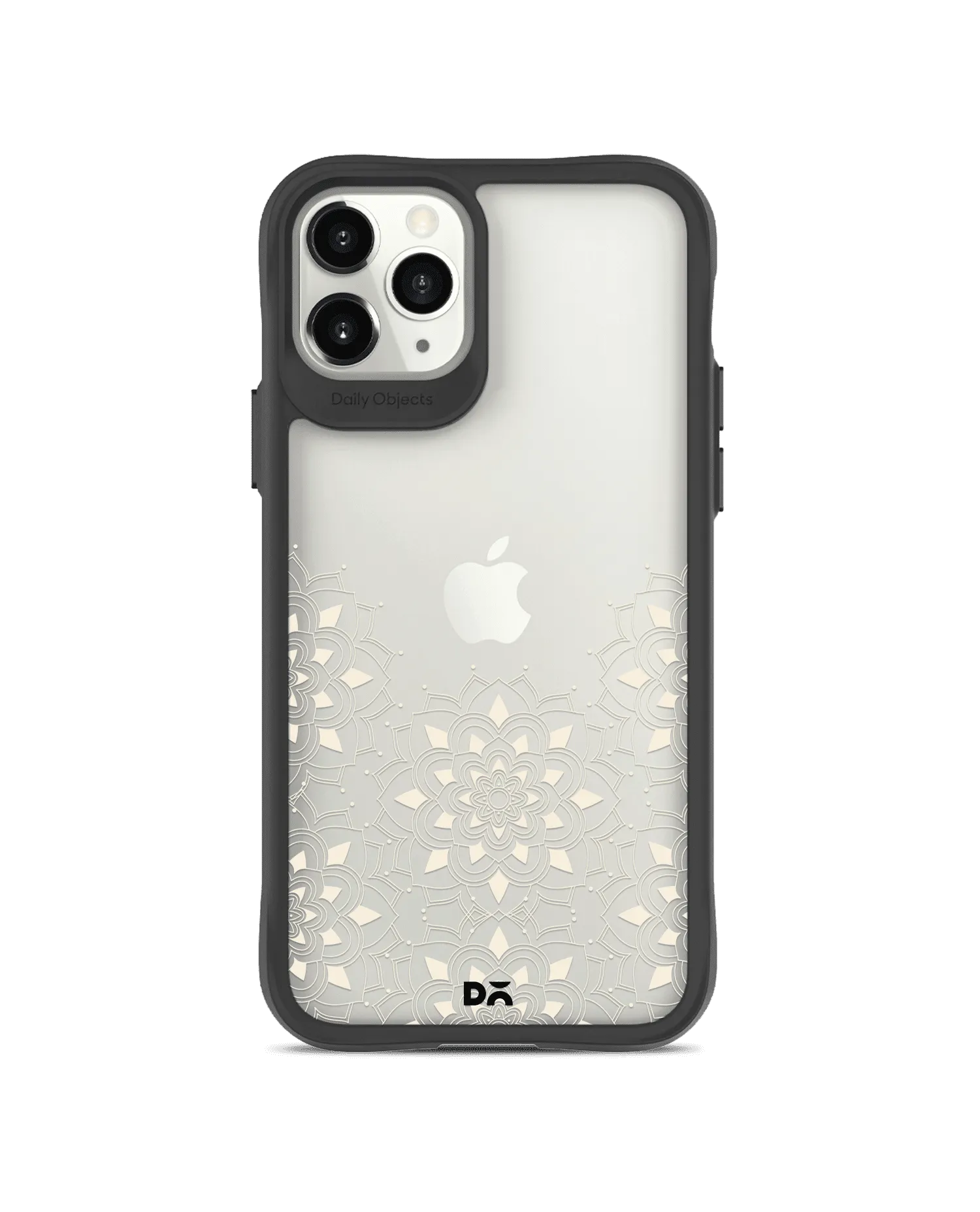 DailyObjects Mandala Flake Off White Black Hybrid Clear Case Cover For iPhone 11 Pro Max