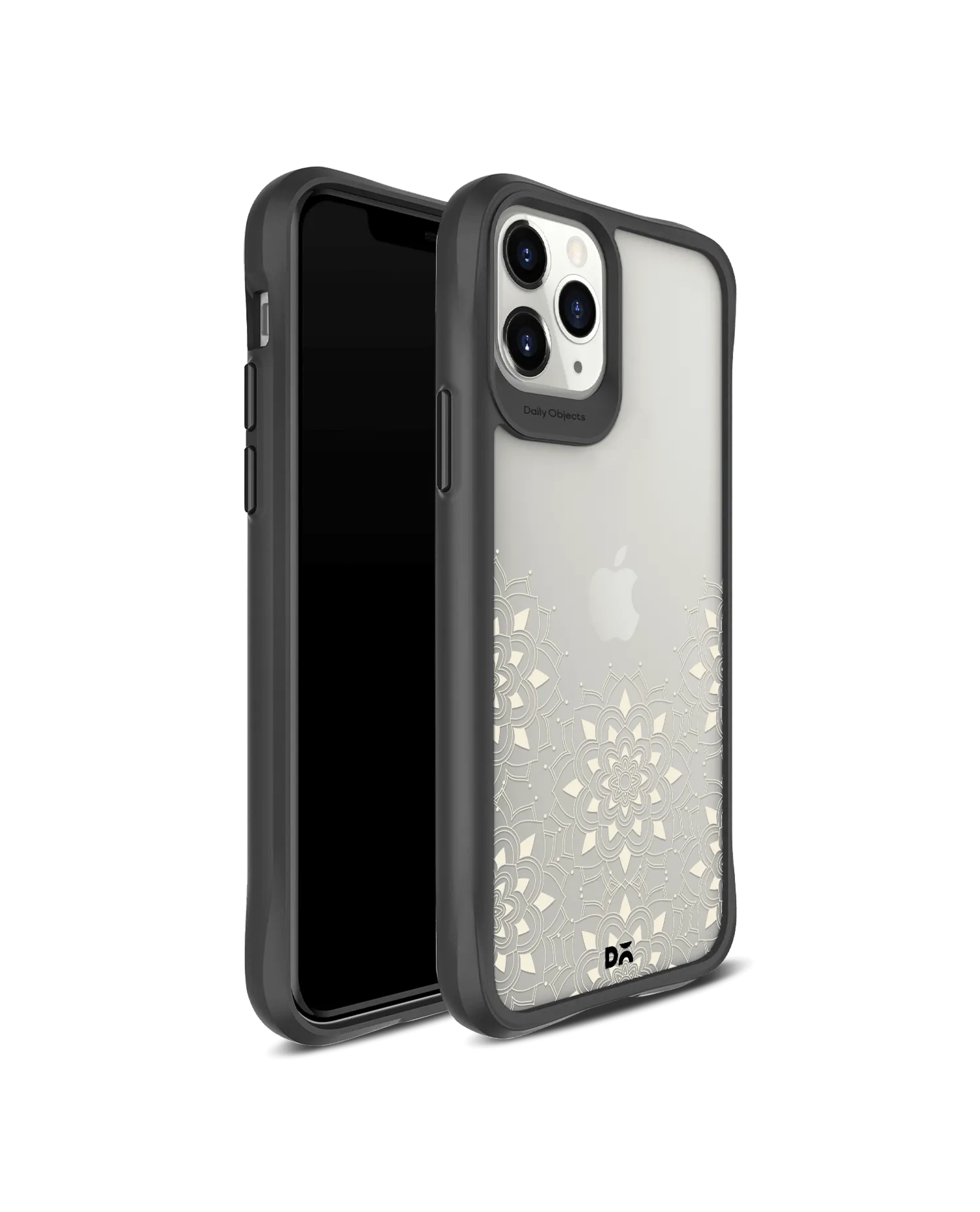 DailyObjects Mandala Flake Off White Black Hybrid Clear Case Cover For iPhone 11 Pro