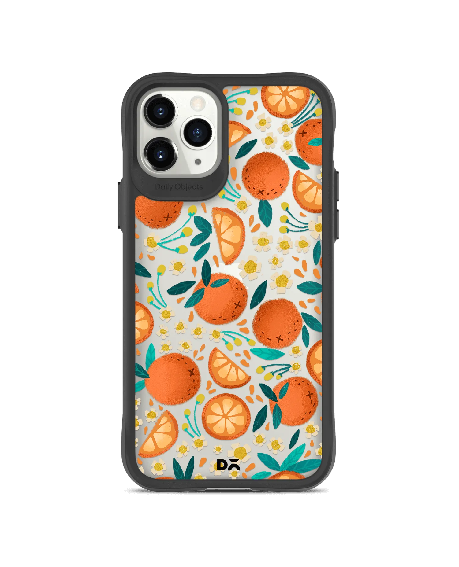 DailyObjects Orange Haul Black Hybrid Clear Case Cover For iPhone 11 Pro Max