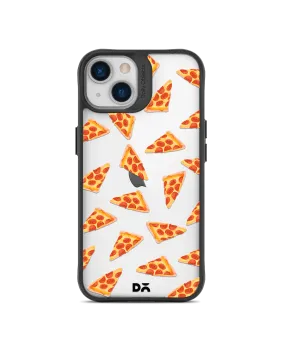 DailyObjects Pizza Slice Icon Black Hybrid Clear Case Cover For iPhone 13 Mini