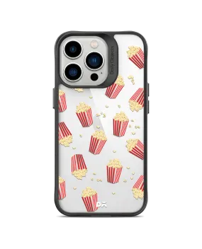 DailyObjects Popcorn Icon Black Hybrid Clear Case Cover For iPhone 13 Pro Max