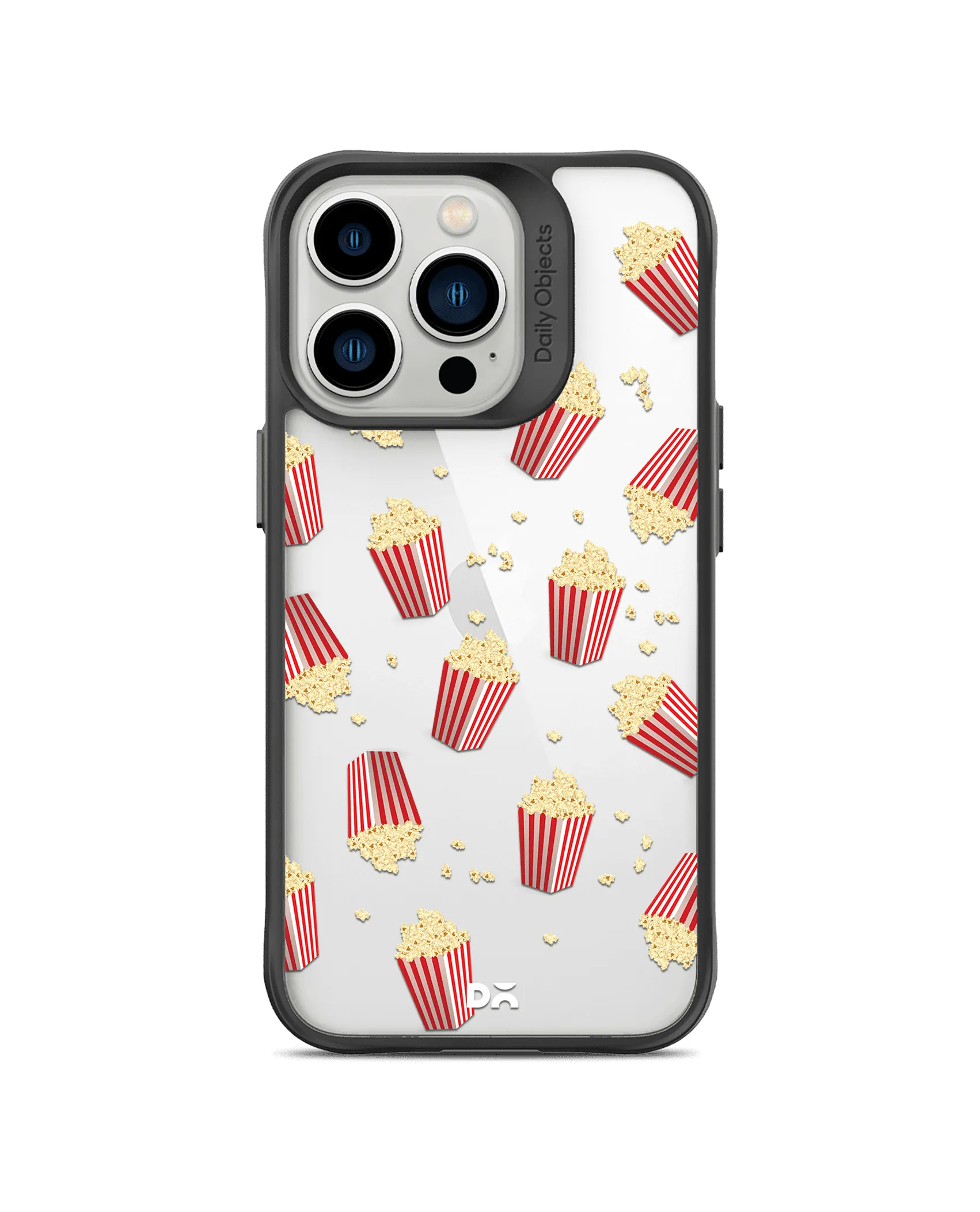 DailyObjects Popcorn Icon Black Hybrid Clear Case Cover For iPhone 13 Pro Max