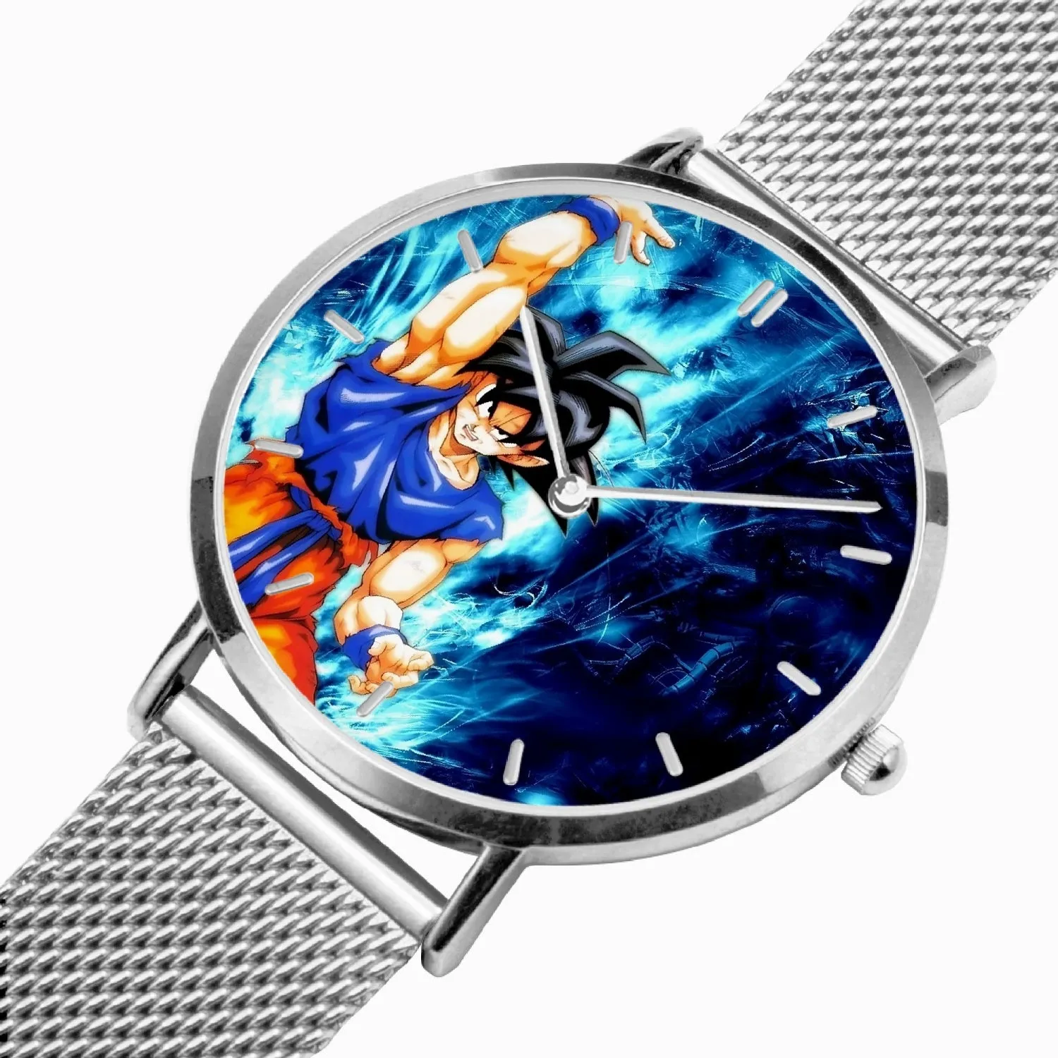 DBZ-Store Awesome Son Goku Cool Blue Aura Energy Ball Watch