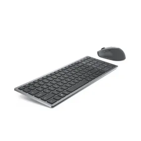 Dell Km7120w Keyboard Rf Wireless   Bluetooth Qwerty Us International Grey, Titanium