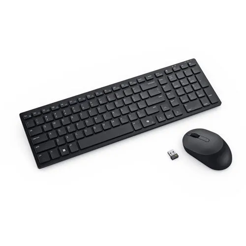 Dell Silent Keyboard And Mouse Km555 - Keyboard And Mouse Set - Qwertz - German - Black Input Device