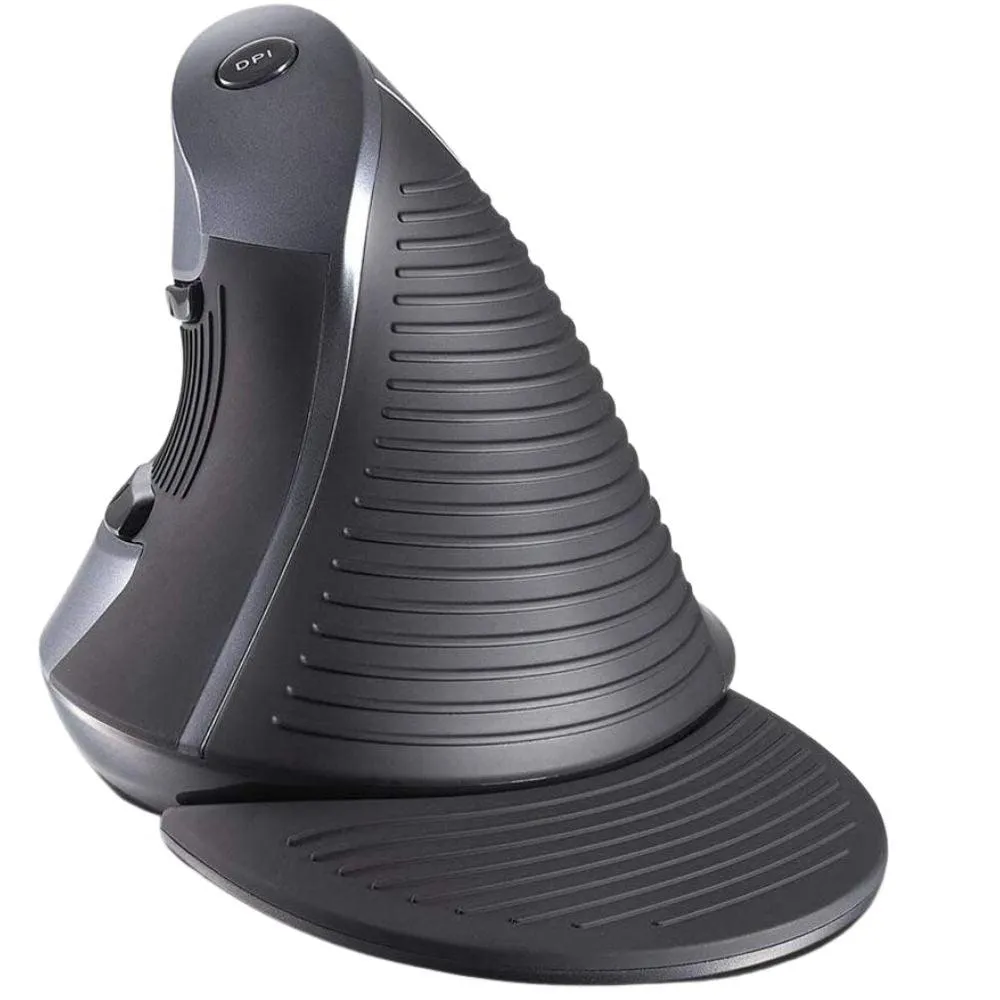 Delux M618BU Vertical Ergonomic Mouse: Wired mouse with palm rest and 6 buttons