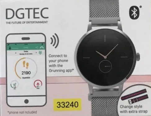 DGTEC 1.22" IPS Display Smart Watch