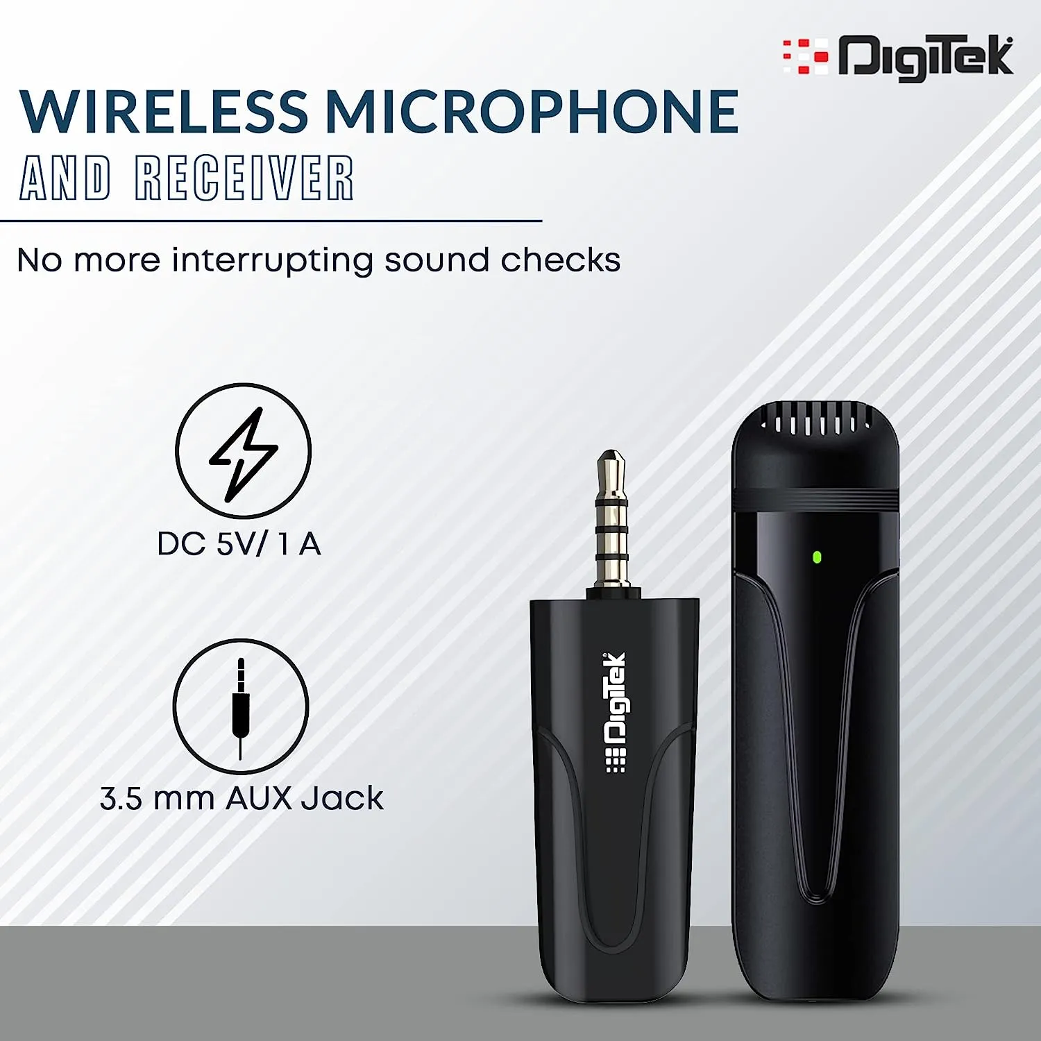 Digitek DWM-005 Wireless Microphone with Aux Connector