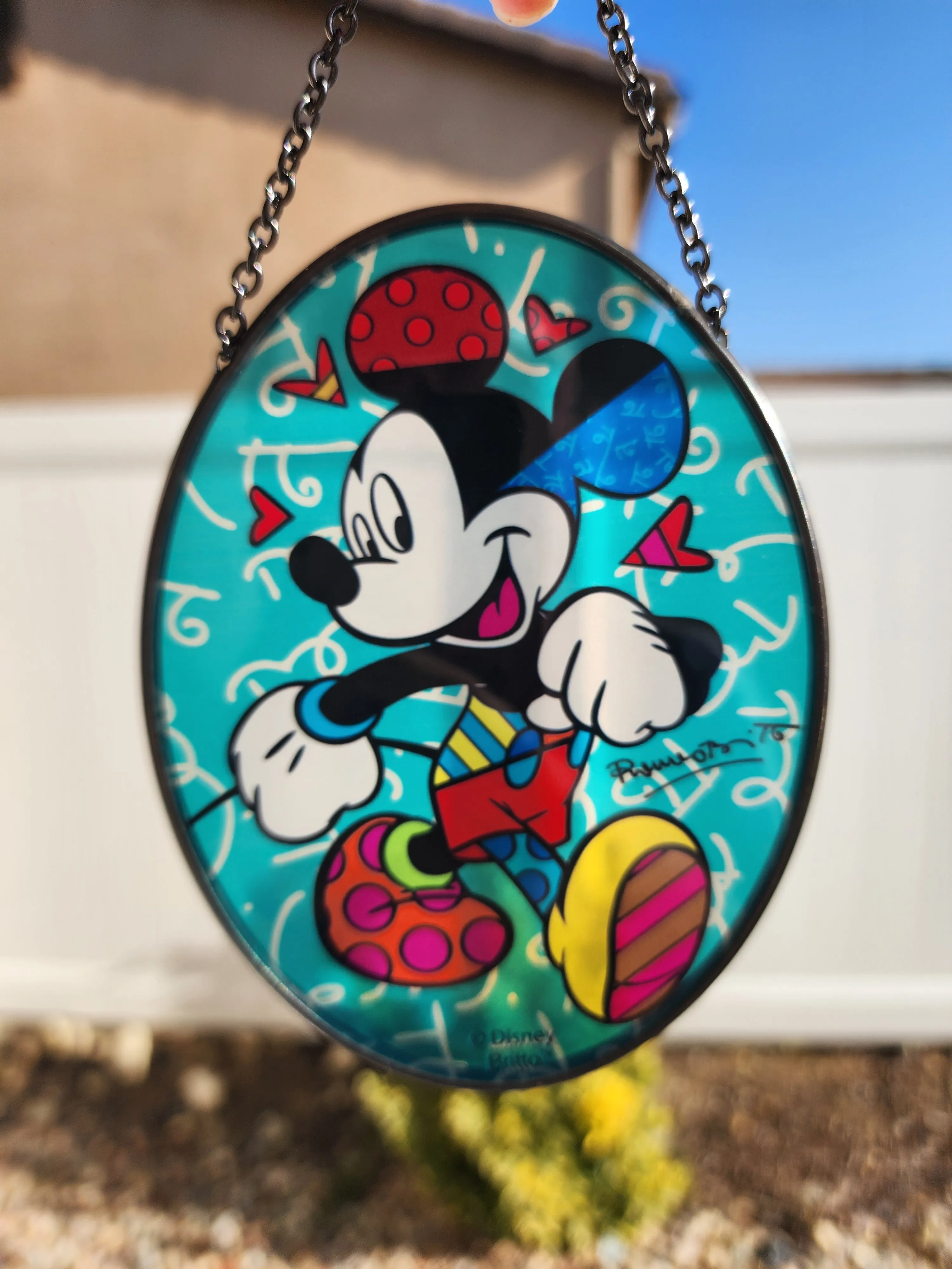 Disney Britto Mickey Mouse Suncatcher