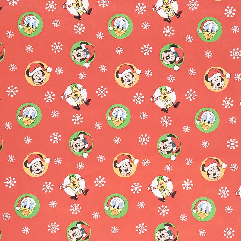 Disney Mickey Mouse - Mickey and Friends Christmas Dots Red Yardage