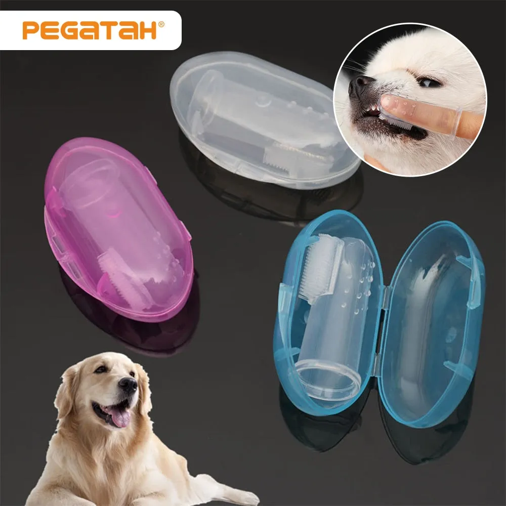 Dog Brush Silicagel Tooth Brush