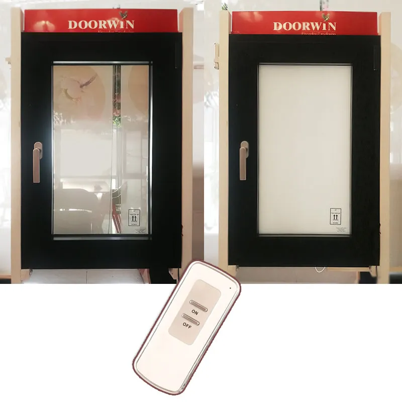 Doorwin 202110 years warranty 5mm switchable magic privacy protection pdlc smart glass windows for bank supermarket