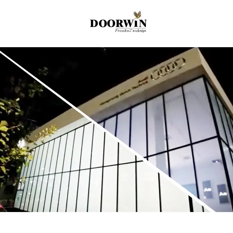 Doorwin 202110 years warranty 5mm switchable magic privacy protection pdlc smart glass windows for bank supermarket