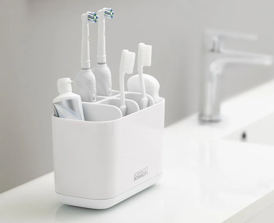 EasyStore™ Large White Toothbrush Holder