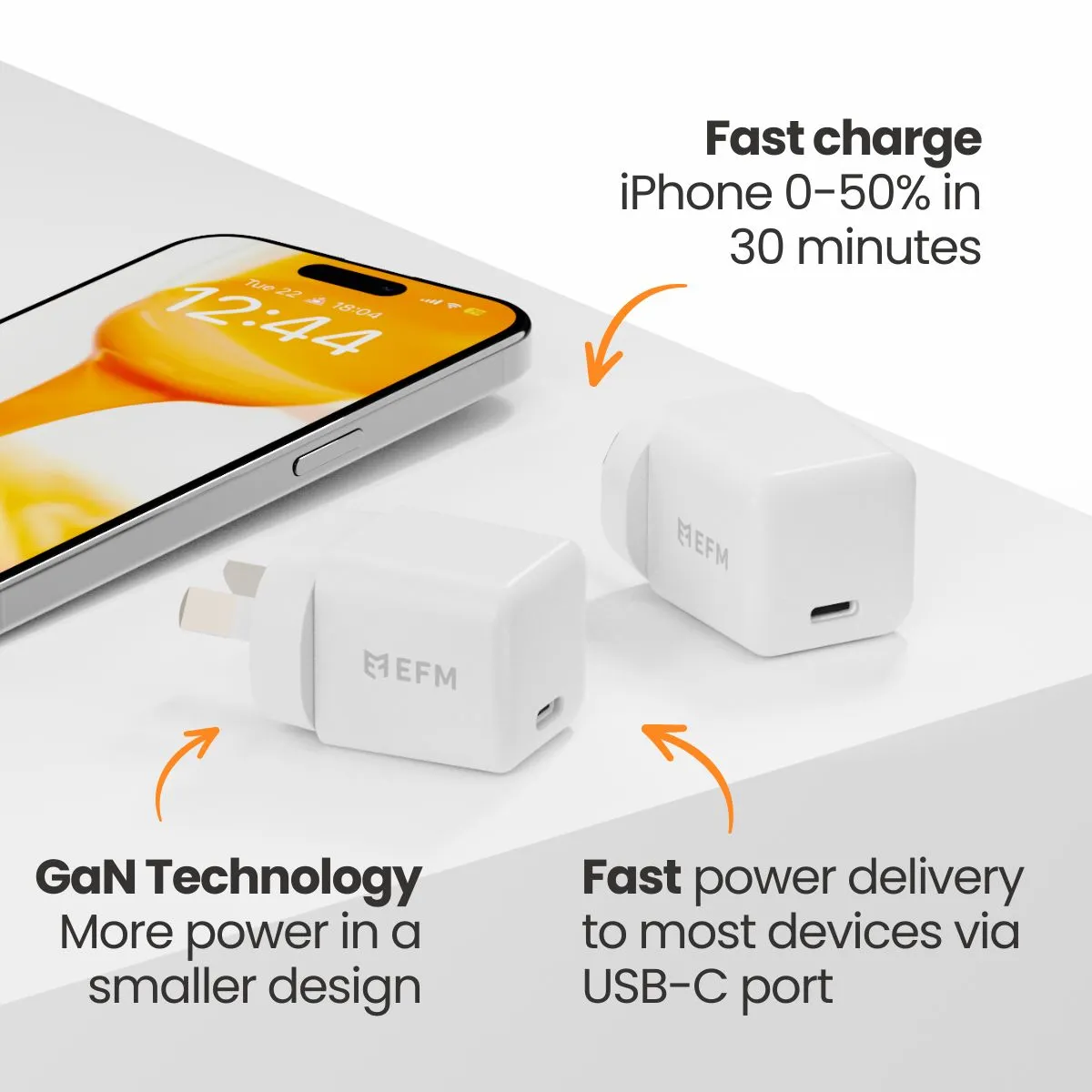 ECO 50W GaN Wall Charger - With Power Delivery and PPS