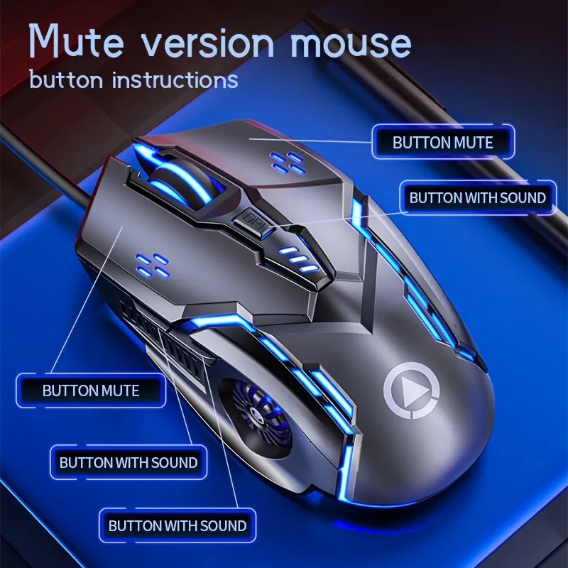 Elevate Your Gameplay with the Mechanical Gaming Mouse: Precision and Silence Combined