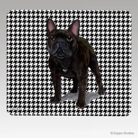 French Bulldog Houndstooth Mouse Pad