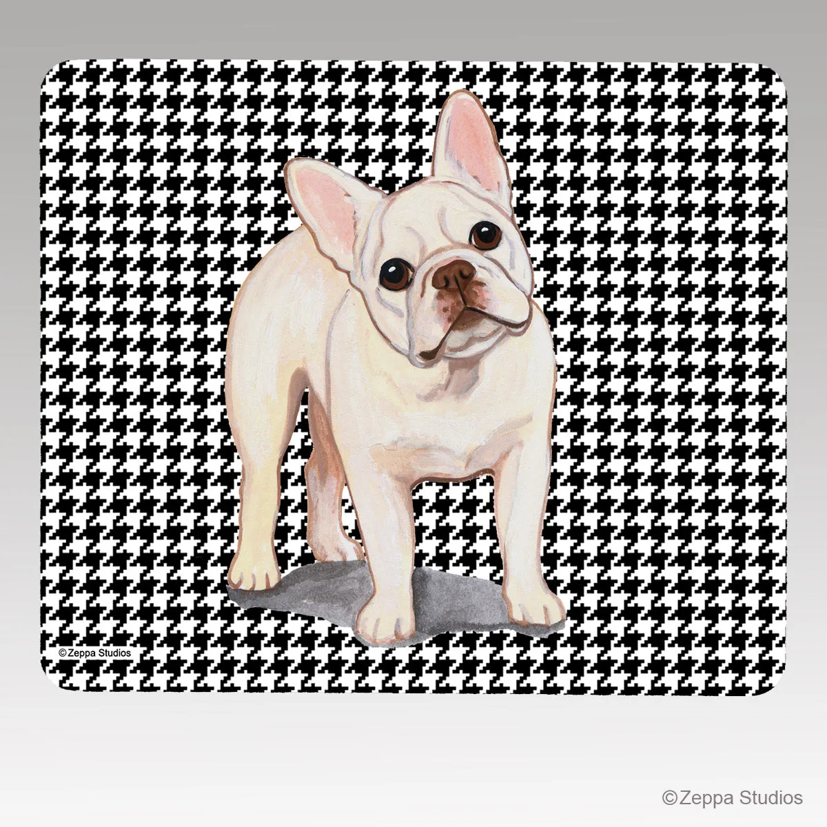 French Bulldog Houndstooth Mouse Pad