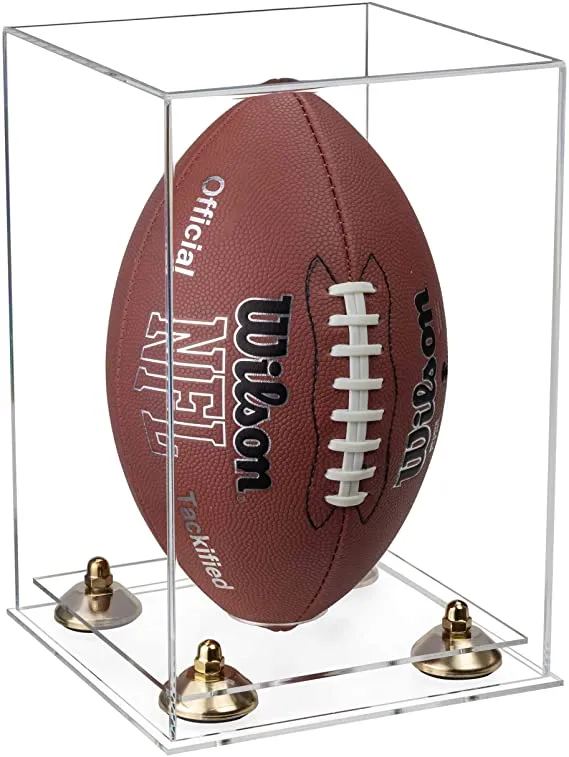 Full Size Football Display Case Vertical - Clear (B42/A060)