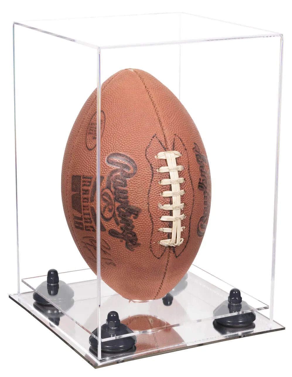 Full Size Football Display Case Vertical - Clear (B42/A060)