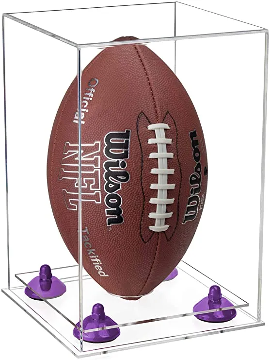 Full Size Football Display Case Vertical - Clear (B42/A060)