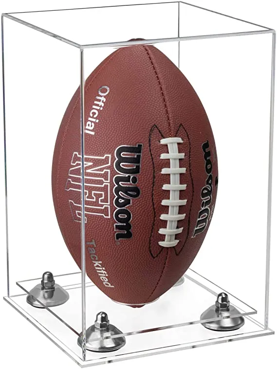 Full Size Football Display Case Vertical - Clear (B42/A060)