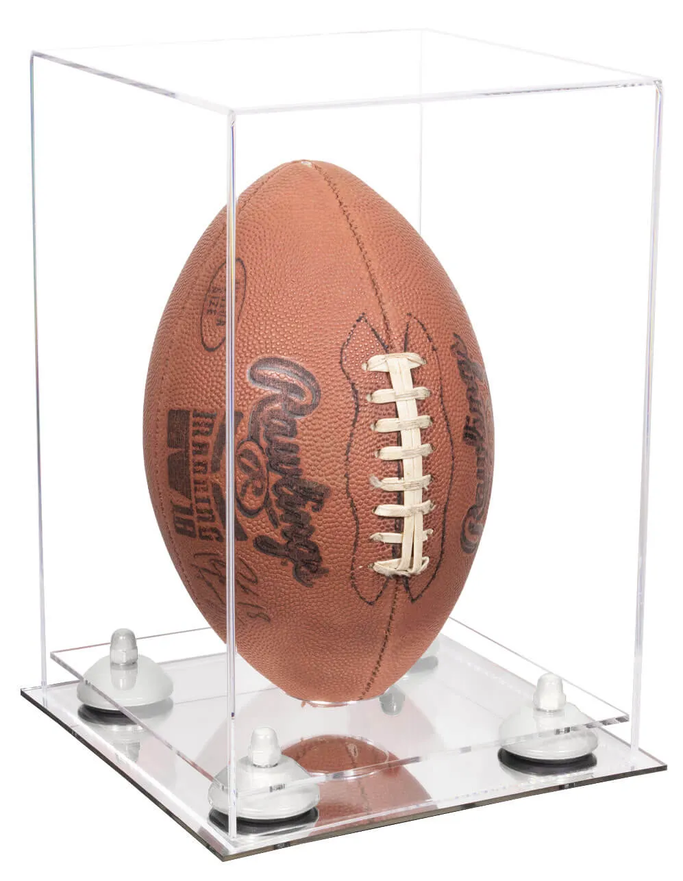 Full Size Football Display Case Vertical - Clear (B42/A060)