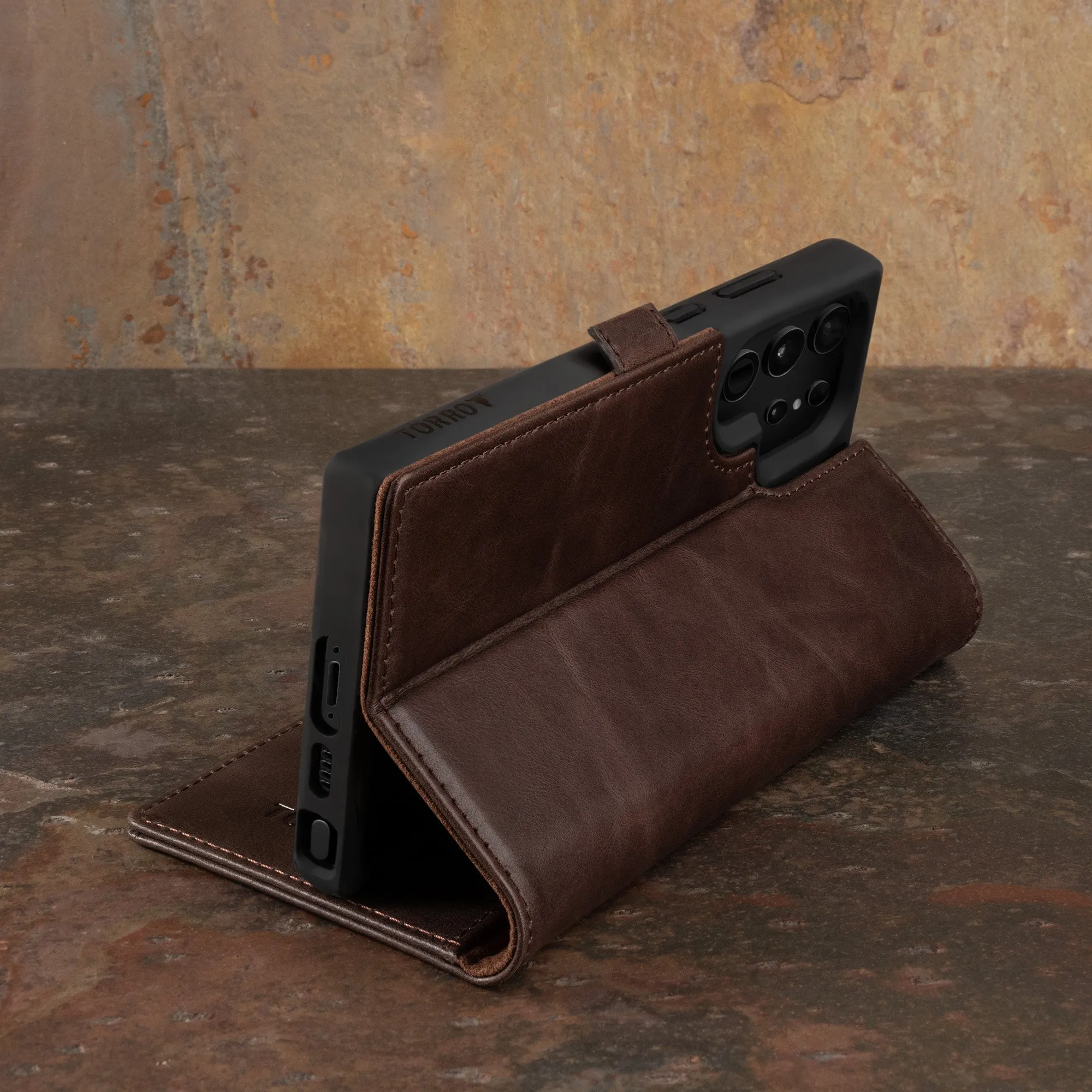 Galaxy S23 Ultra Leather Case (with Stand function)