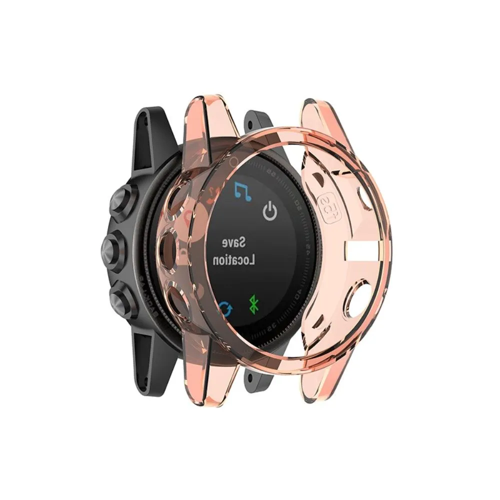 Garmin Fenix 5S / 5S Plus transparent cover - Transparent Pink