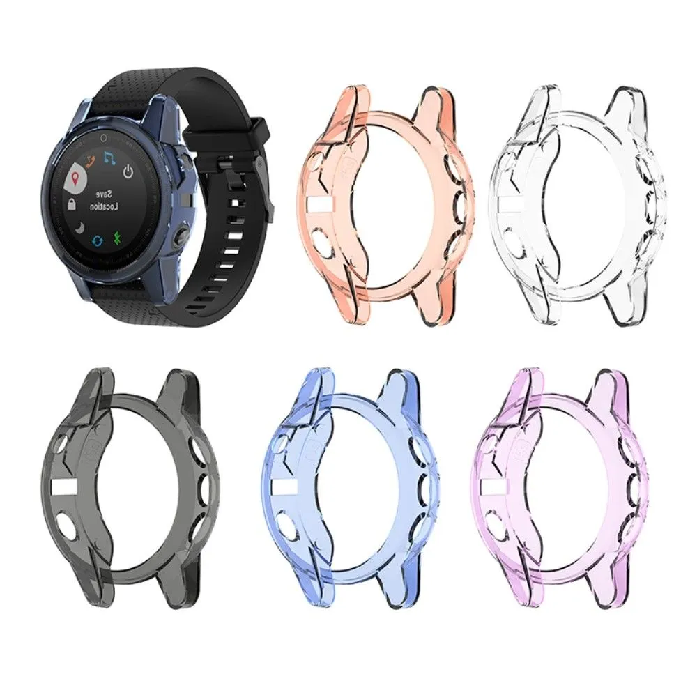 Garmin Fenix 5S / 5S Plus transparent cover - Transparent Pink