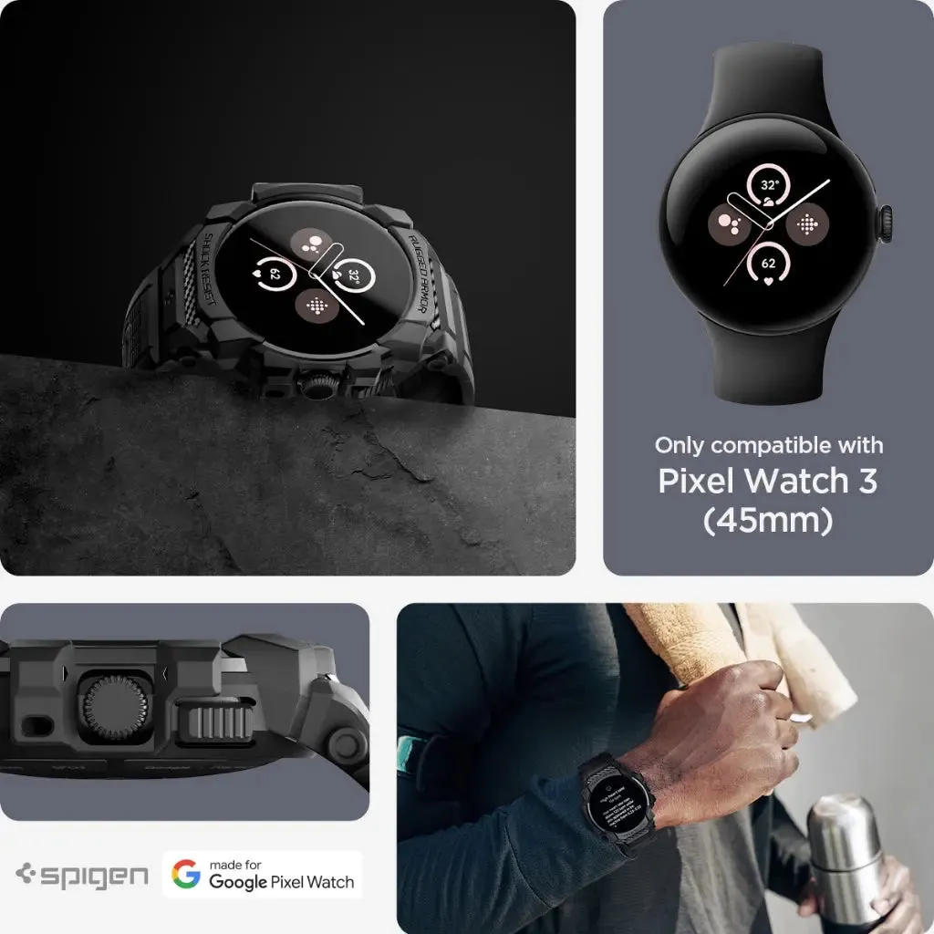 Google Pixel Watch 3 (45mm) Case Rugged Armor Pro